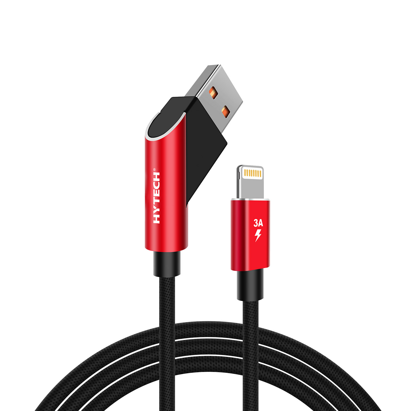 Hytech Hy X315 3a Iphone Lightning 1m Siyah Şarj Kablosu 