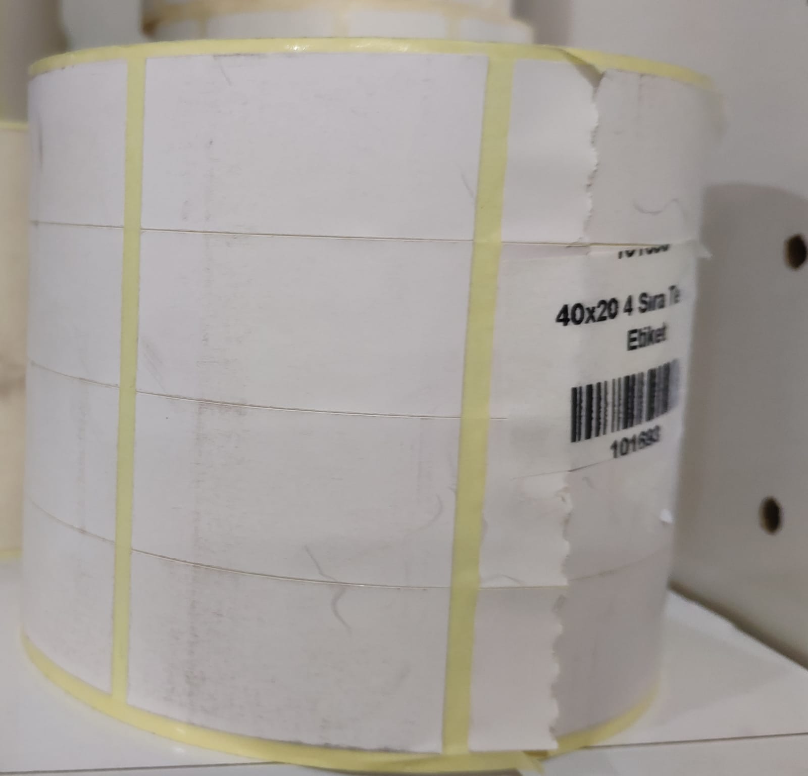 Kagit 40x20mm 4 Sira Termal Etiket Tekizmir Com