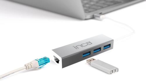 INCA IUSB-03T USB 3.0 3 Port ÇOKLAYICI,10/100Mbps Ethernet Mulitiplexer ...